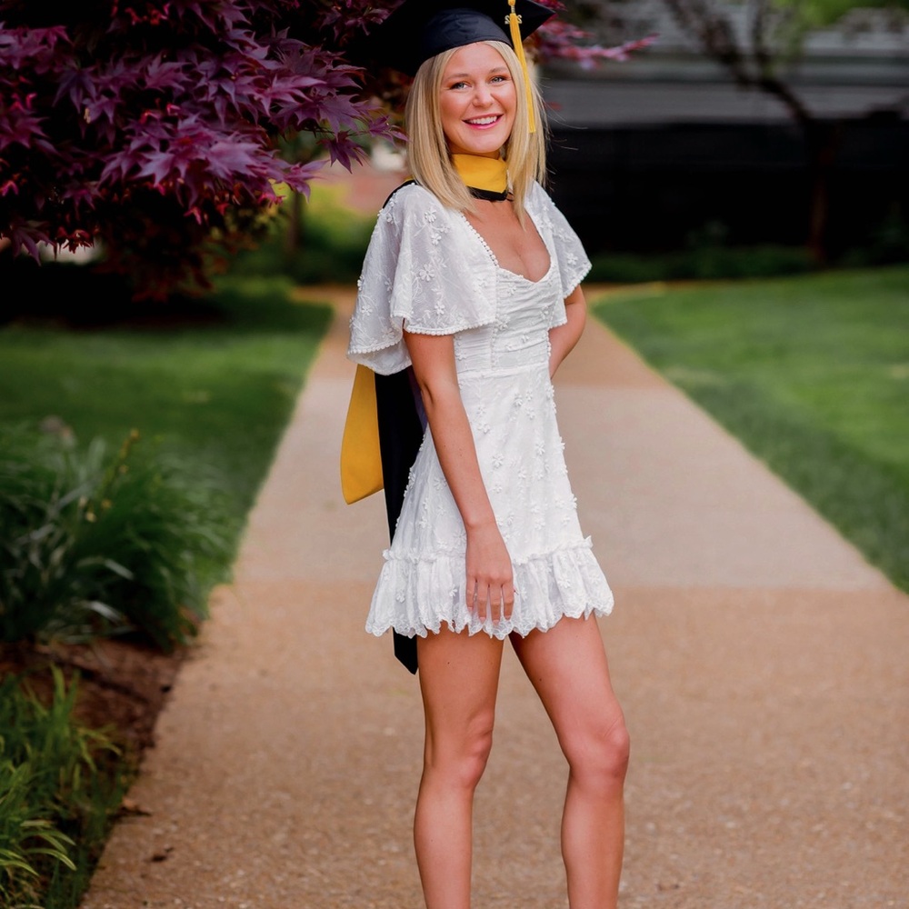 Showpo White Floral Mini Dress